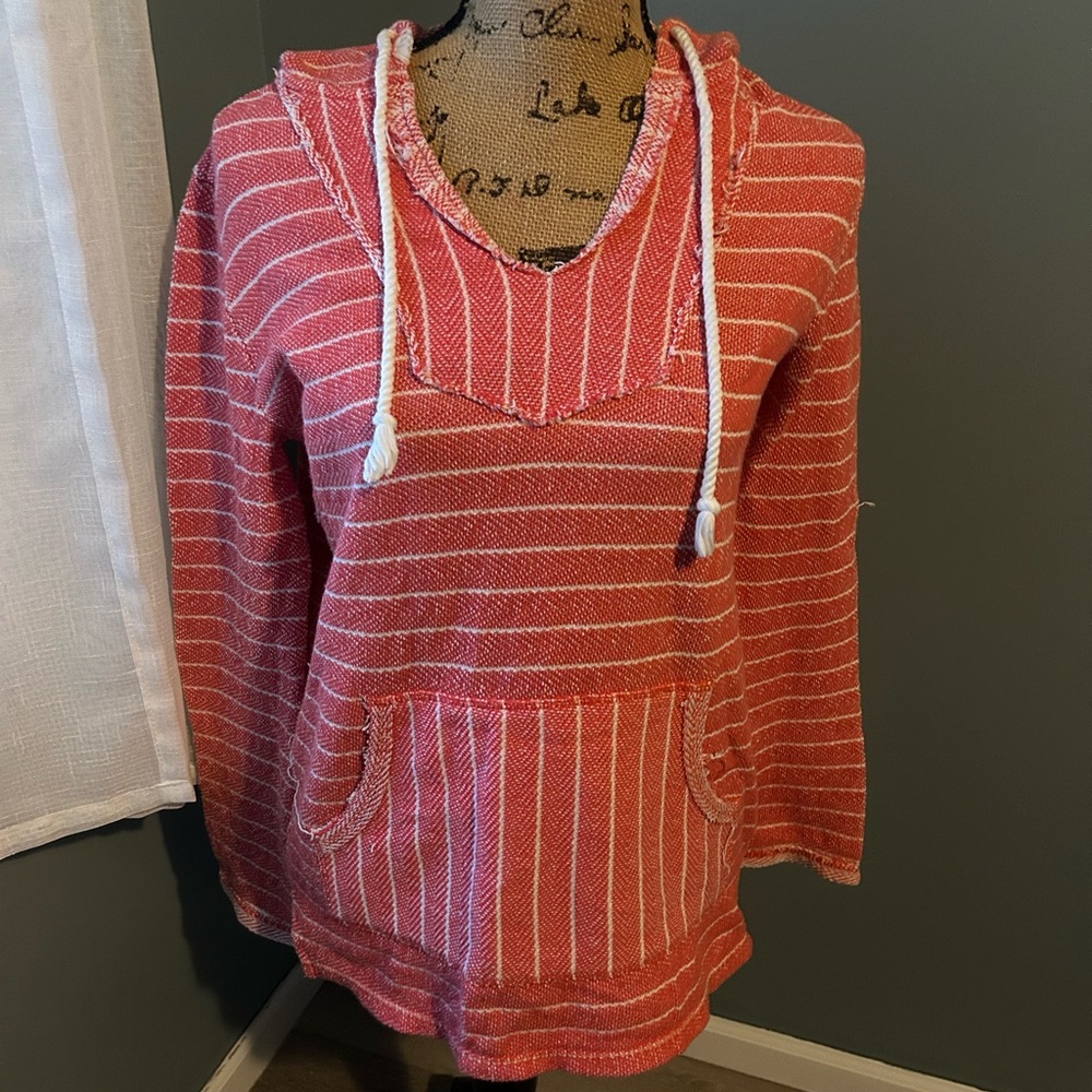 Natural Reflections Coral Striped sweatshirt